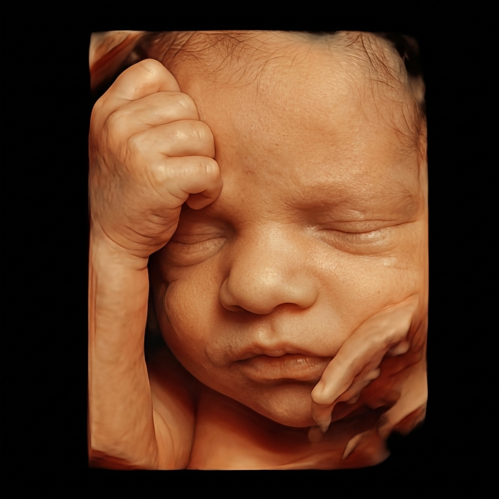 Cara del bebé predicha por IA desde ecografía — BabyFaceReveal
